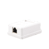 Caja de pared con 1 puerto Keystone, incluye jack STP Cat5e