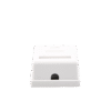 Caja de pared con 1 puerto Keystone, incluye jack STP Cat5e