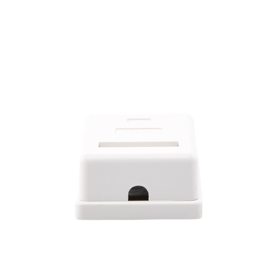 Caja de pared con 1 puerto Keystone, incluye jack STP Cat5e