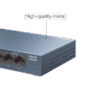 Switch de escritorio Gigabit de 8 puertos 10/100/1000Mbps, carcasa metálica