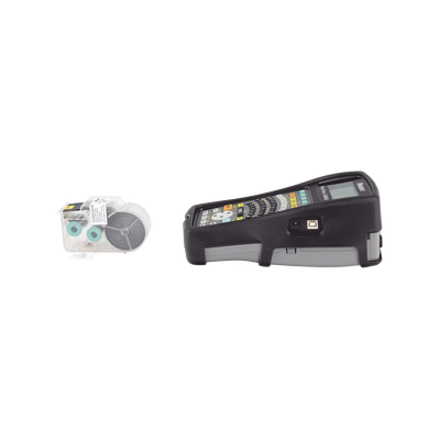 Kit de Impresora Etiquetadora, Para Identificación de Cables, Componentes y Equipos de Seguridad, Con Teclado Qwerty, de Transferencia Térmica, con Adaptador AC