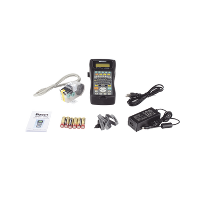 Kit de Impresora Etiquetadora, Para Identificación de Cables, Componentes y Equipos de Seguridad, Con Teclado Qwerty, de Transferencia Térmica, con Adaptador AC