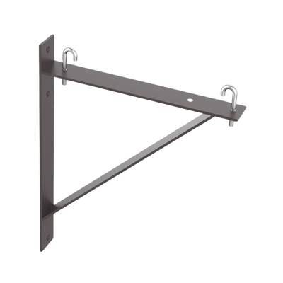 Kit de Soporte Triangular a Pared, Para Escalerillas de 12 y 6 in de Ancho, de Acero, Color Negro Kit de Soporte Triangular a Pared, Para Escalerillas de 12 y 6 in de Ancho, de Acero, Color Negro