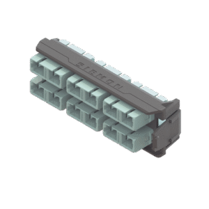 Placa Acopladora LightVerse, 6 Conectores Dúplex SC, Acepta hasta 12 hilos de fibra Multimodo OM3 y OM4 (No Shuttered)