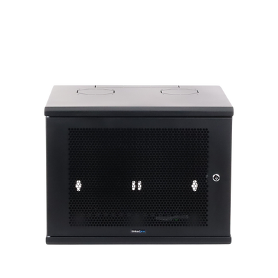 Gabinete Linkedpro de Montaje en Pared, de 19in, Puerta Perforada, 6 UR, 340 mm de Profundidad, Color Negro