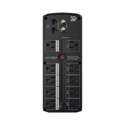 UPS de 1500 VA/900 W, Topología Línea Interactiva, Entrada 120 Vca NEMA 5-15P, Tipo Mini Torre, Con 10 Tomas NEMA 5-15R