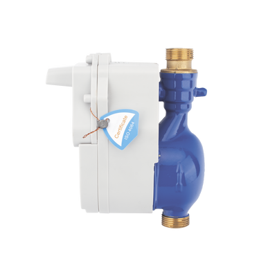 FLUJOMETRO DE AGUA LORAWAN® PARA TUBERIA DE 1/2 PULGADA CON VALVULA DE CORTE DE FLUJO
