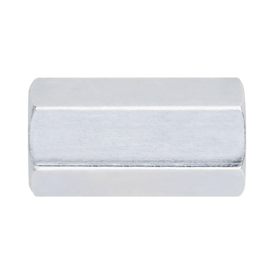 Cople hexagonal roscado de 1/4" (6.5 mm). Cople hexagonal roscado de 1/4" (6.5 mm).