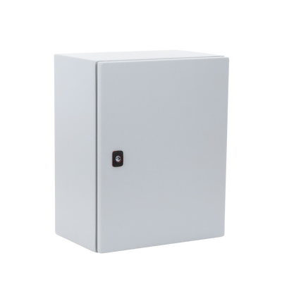Gabinete de Uso Exterior NEMA 4/12; IP66; IK10, 500 x 400 x 260 mm, De Acero, Color Gris Claro
