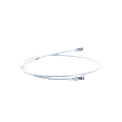 Patch Cord MC6 Modular Cat6 UTP, CM/LS0H, 3ft, Color Blanco, Versión Bulk (Sin Empaque Individual)
