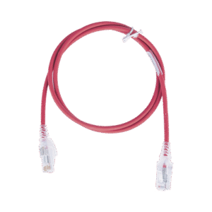 Patch Cord MC6 Modular Cat6 UTP, CM/LS0H, 3ft, Color Rojo, Diámetro Reducido (28AWG), Versión Bulk (Sin empaque individual) Patch Cord MC6 Modular Cat6 UTP, CM/LS0H, 3ft, Color Rojo, Diámetro Reducido (28AWG), Versión Bulk (Sin empaque individual)