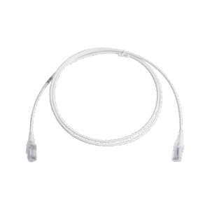 Patch Cord MC6 Modular Cat6 UTP, CM/LS0H, 5ft, Color Blanco, Diámetro Reducido (28AWG) Patch Cord MC6 Modular Cat6 UTP, CM/LS0H, 5ft, Color Blanco, Diámetro Reducido (28AWG)
