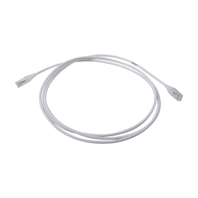 Patch Cord MC6 Modular Cat6 UTP, CM/LS0H, 7ft, Color Blanco, Diámetro Reducido (28AWG) Patch Cord MC6 Modular Cat6 UTP, CM/LS0H, 7ft, Color Blanco, Diámetro Reducido (28AWG)