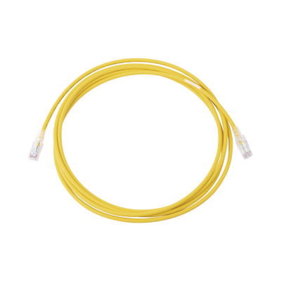 Patch Cord MC6 Modular Cat6 UTP, CM/LS0H, 10ft, Color Amarillo