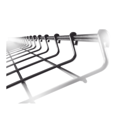 Charola Tipo Malla 33/200 mm, Acabado Electro Zinc, Hasta 105 Cables Cat6, Tramo de 3 Metros