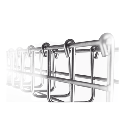 Charola Tipo Malla 66/50 mm, Acabado Electro Zinc, Hasta 53 Cables Cat6, Tramo de 3 Metros Charola Tipo Malla 66/50 mm, Acabado Electro Zinc, Hasta 53 Cables Cat6, Tramo de 3 Metros