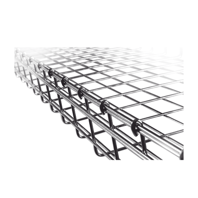 Charola Tipo Malla 116/500 mm, Acabado Electro Zinc, Hasta 923 Cables Cat6, Tramo de 3 Metros Charola Tipo Malla 116/500 mm, Acabado Electro Zinc, Hasta 923 Cables Cat6, Tramo de 3 Metros