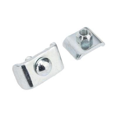 Kit 1 para unir tramos de charolas, con acabado Electro Zinc