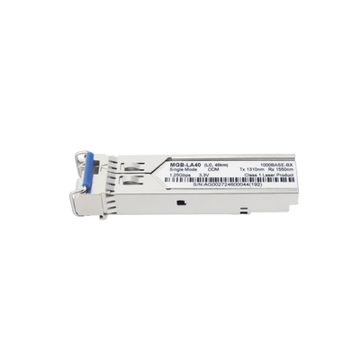 Transceptor mini-Gbic SFP 1G LC TX:1310nm RX:1550 para fibra Mono Modo 40 Km WDM, Requiere MGB-LB40 Transceptor mini-Gbic SFP 1G LC TX:1310nm RX:1550 para fibra Mono Modo 40 Km WDM, Requiere MGB-LB40