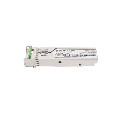 Transceptor mini-Gbic SFP 1G LC TX:1550nm RX:1310 para fibra Mono Modo 40 Km WDM, Requiere MGB-LA40 Transceptor mini-Gbic SFP 1G LC TX:1550nm RX:1310 para fibra Mono Modo 40 Km WDM, Requiere MGB-LA40