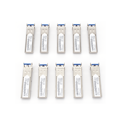 Paquete de 10 Piezas del Transceptor Industrial mini-Gbic SFP 1G LC TX:1310nm Para Fibra Mono Modo 20 Km