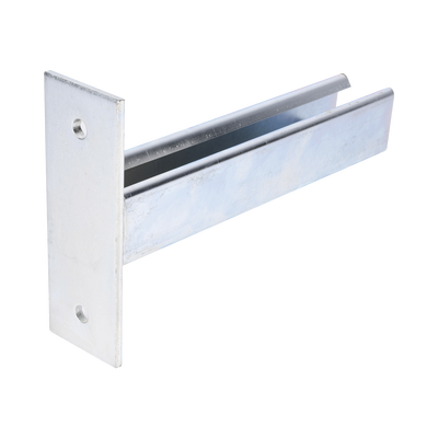 Ménsula Unicanal, 300mm, con acabado Electro Zinc