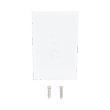 (ZWAVE) Interruptor On/Off panel táctil touch inalámbrico Zwave Plus 2 botones. Compatible con Hubitat HC8, Álula M2M, otro