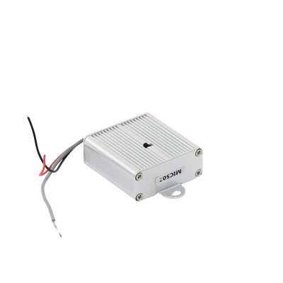 Micrófono omnidireccional, tipo cuadro, con distancia de recepción de 10 - 100 m cuadrados