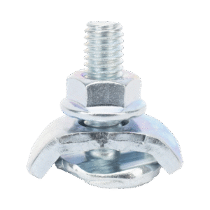 Kit 1 versión light para unir tramos de charola MallaFils, con acabado Electro Zinc