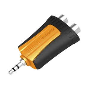 Conector Estéreo | 3.5 mm - 2 x conector Hembra RCA | Adaptador de Carcasa de Plástico Conector Estéreo | 3.5 mm - 2 x conector Hembra RCA | Adaptador de Carcasa de Plástico
