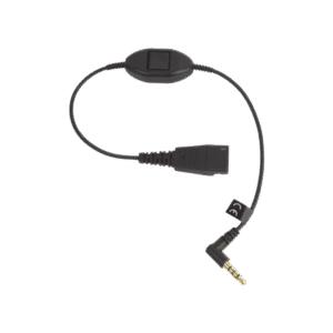 Jabra Cord QD a conector de 3.5 mm con Push-to-Talk para teléfonos celulares smartphones (8800-00-103)