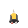 Conector Estéreo | 1/4in - 2 x RCA hembra | Adaptador de Carcasa de Plastico |
