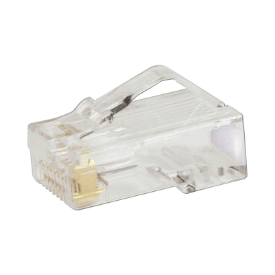 Plug RJ45 Cat5e, Para Cable UTP de Calibres 24-26 AWG, Chapado en Oro de 50 micras, Paquete de 50 piezas Plug RJ45 Cat5e, Para Cable UTP de Calibres 24-26 AWG, Chapado en Oro de 50 micras, Paquete de 50 piezas