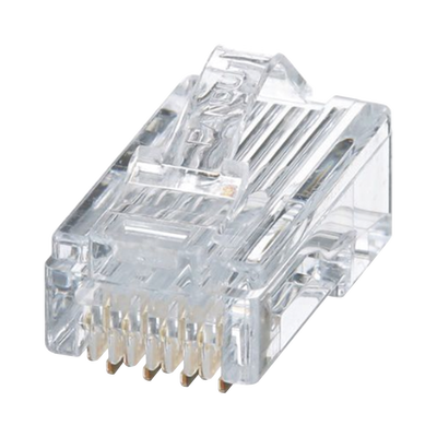 Plug RJ45 Cat5e, Para Cable UTP de Calibres 24-26 AWG, Chapado en Oro de 50 micras, Paquete de 50 piezas Plug RJ45 Cat5e, Para Cable UTP de Calibres 24-26 AWG, Chapado en Oro de 50 micras, Paquete de 50 piezas