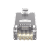 Plug RJ45 Cat5e Blindado, Para Cable UTP de Calibres 24-26 AWG, Chapado en Oro de 50 micras, Paquete de 100 piezas Plug RJ45 Cat5e Blindado, Para Cable UTP de Calibres 24-26 AWG, Chapado en Oro de 50 micras, Paquete de 100 piezas