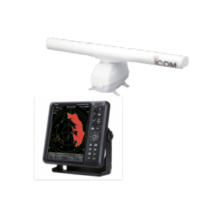Sistema de radar con antena tipo matriz abierta de 4 pies a 72 Millas Náuticas, y pantalla a color MR1220E de 12.1"