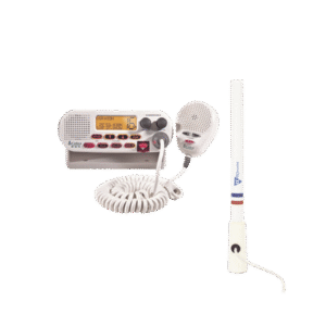 Kit de radio MRF45D | mas antena marina de fibra de vidrio TX-5206-SYS y soporte para antena 4186