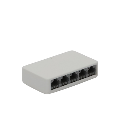 Switch NO Administrable / Para escritorio / 5 puertos 10/100 Mbps / Diseño Compacto / Plug and Play