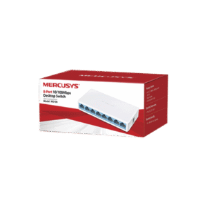 Switch NO Administrable / Para escritorio / 8 puertos 10/100 Mbps / Diseño Compacto / Plug and Play