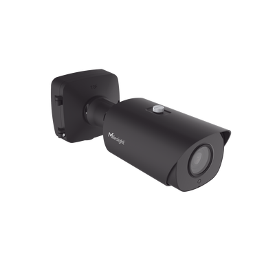Cámara Bullet Plus de Red 2MP / AI 4X / Enfoque Automático / IR Inteligente / WDR 140dB / Tarjeta MicroSD hasta 256GB / IP67 / IK10 / Análisis de Video AI / Compresión H.265+