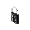 Candado Digital de Combinación M40 / No Requiere Llave / Combinación única integrada por 4 dígitos / Color Negro.