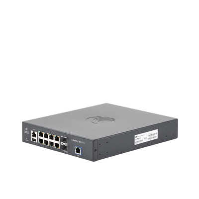 Switch inteligente cnMatrix EX2010 capa 3 de 13 puertos (8 Ethernet Gigabit, 2 SFP, 1 consola, 1 MNGMT, 1 USB) administración desde la Nube