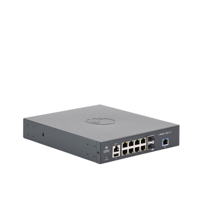 Switch inteligente cnMatrix EX2010 capa 3 de 13 puertos (8 Ethernet Gigabit, 2 SFP, 1 consola, 1 MNGMT, 1 USB) administración desde la Nube