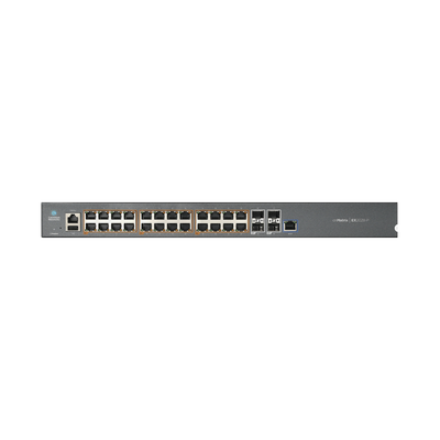 Switch cnMatrix EX2028-P capa 3 de 28 puertos (24 PoE Gigabit 802.3af/at, 4 SFP+) administración desde la Nube (MX-EX2028PxA-U) Switch cnMatrix EX2028-P capa 3 de 28 puertos (24 PoE Gigabit 802.3af/at, 4 SFP+) administración desde la Nube (MX-EX2028PxA-U)