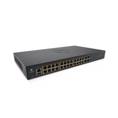 Switch cnMatrix EX2028-P capa 3 de 28 puertos (24 PoE Gigabit 802.3af/at, 4 SFP+) administración desde la Nube (MX-EX2028PxB-U) Switch cnMatrix EX2028-P capa 3 de 28 puertos (24 PoE Gigabit 802.3af/at, 4 SFP+) administración desde la Nube (MX-EX2028PxB-U)