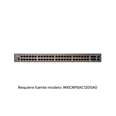 Switch PoE inteligente / cnMatrix EX2052R-P / PoE+ / 48 puertos x 1 Gps / 4 SFP+, fuente de alimentación extraíble Switch PoE inteligente / cnMatrix EX2052R-P / PoE+ / 48 puertos x 1 Gps / 4 SFP+, fuente de alimentación extraíble