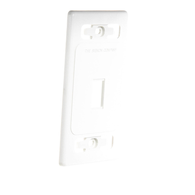 Placa de pared modular MAX, de 1 salida, color blanco, version bulk (Sin Empaque Individual)