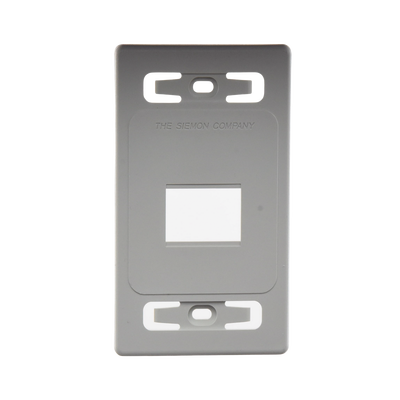 Placa de pared modular MAX, de 2 salidas, color blanco Placa de pared modular MAX, de 2 salidas, color blanco