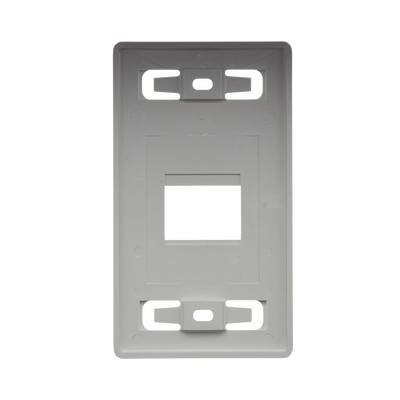 Placa de pared modular MAX, de 2 salidas, color blanco Placa de pared modular MAX, de 2 salidas, color blanco
