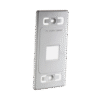 Placa de pared modular MAX, de 2 salidas, color blanco Placa de pared modular MAX, de 2 salidas, color blanco